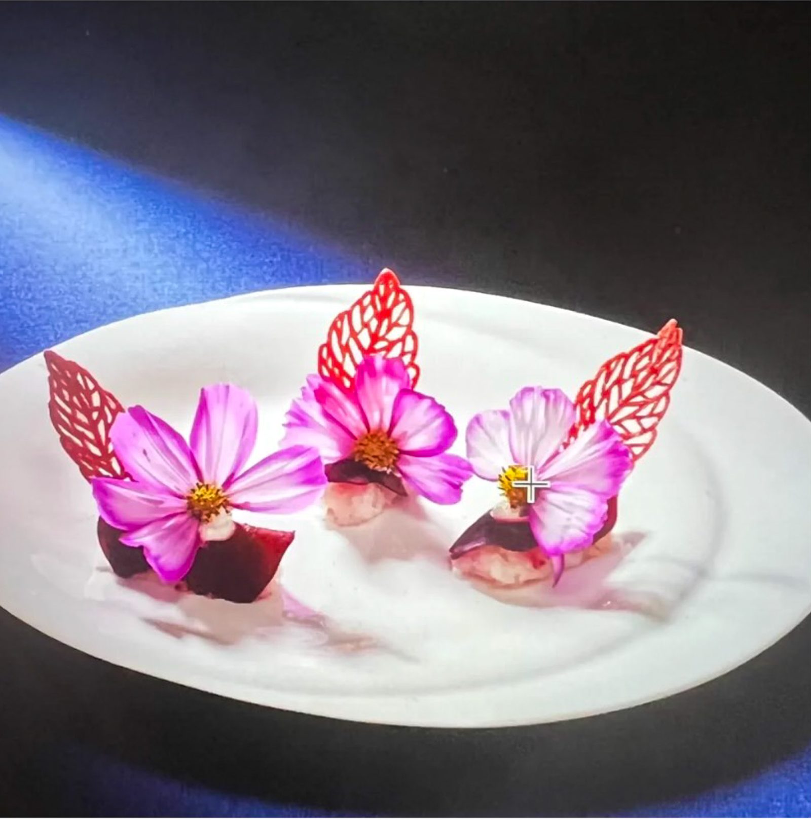 Three Flowers original dish — René Mathieu