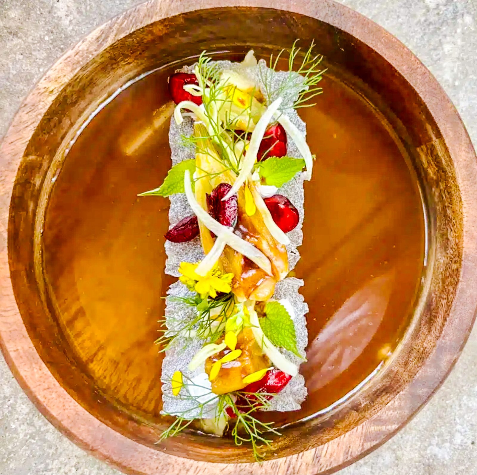 Woodland Fusion original dish — René Mathieu