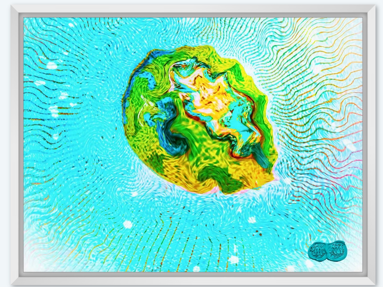 ROSC ART Tropical Paradise - Vibrant Abstract Art from Garden-Fresh Culinary Photography