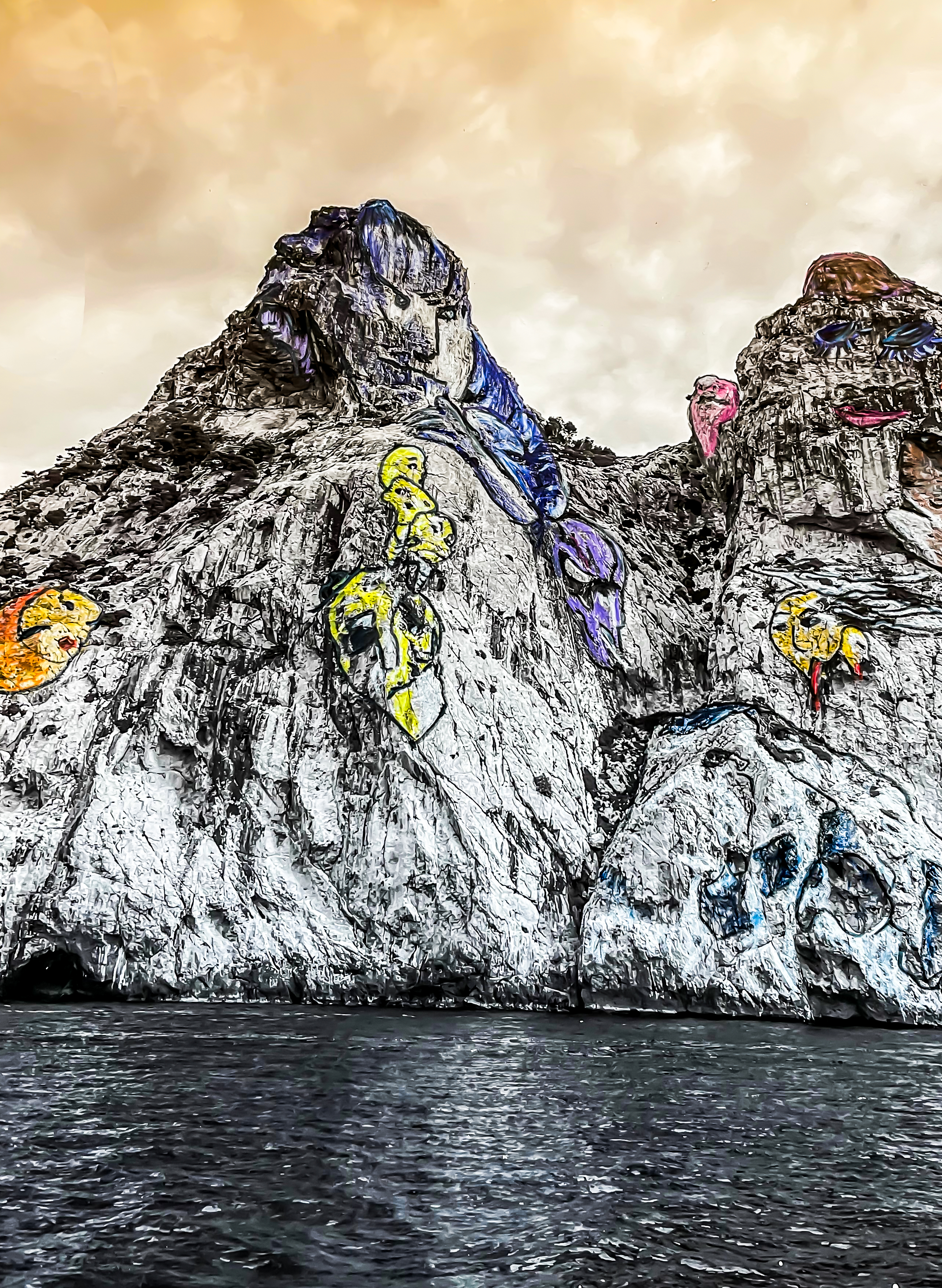 Scogliera Signore e Signora con famiglia